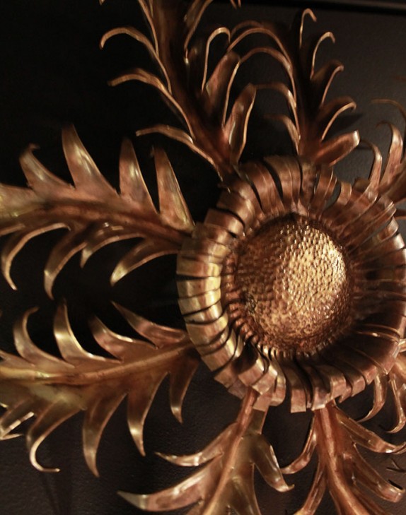 Fleur en bronze