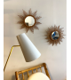 Miroir soleil en rotin