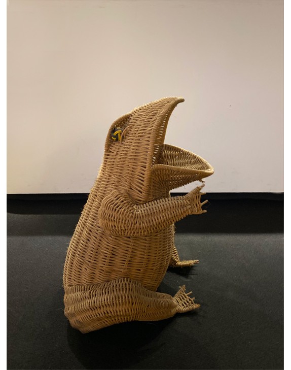 Grenouille en rotin