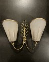Applique verre opaline des années 50