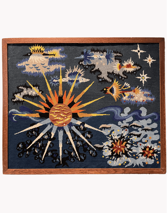 Tapisserie vintage "soleil marin"