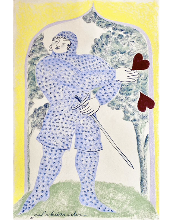 Tableau Coeur d'autruche II, Galatée Martin