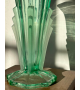 Vase en verre vert