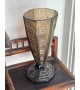 Vase en verre fumé
