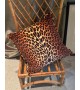 Paire de coussins léopard