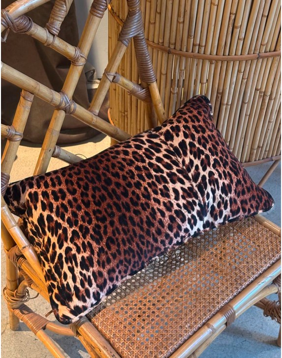 Coussin léopard