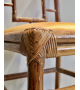 Chaise de bambou et tissu
