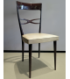 Lot chaises de bois et skaï