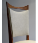 Lot chaises de bois et skaï