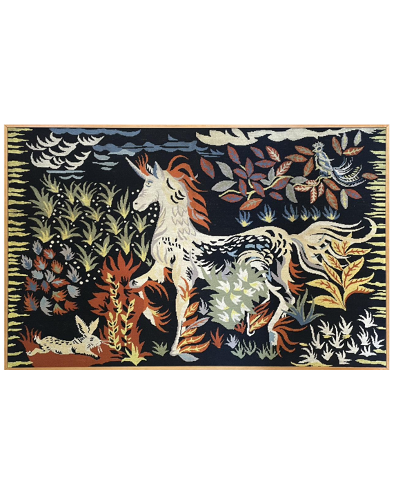 Tapisserie "Licorne aux pieds de feu"